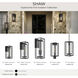 Shaw 1 Light 19 inch Textured Black Outdoor Post Light