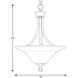 Trinity 3 Light 18 inch Antique Bronze Foyer Pendant Ceiling Light in Bulbs Not Included, Standard