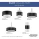 Silva 3 Light 22 inch Matte Black Pendant Ceiling Light, Design Series