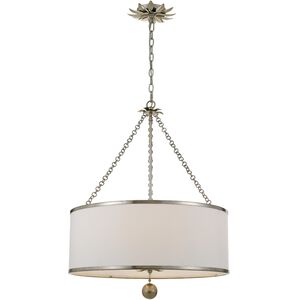 Broche 6 Light 24.00 inch Chandelier