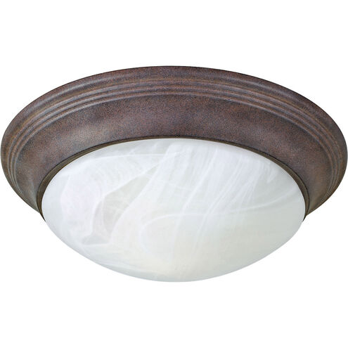 Alabaster Glass 1 Light 12 inch Cobblestone Close-to-Ceiling Ceiling Light in Etched Alabaster