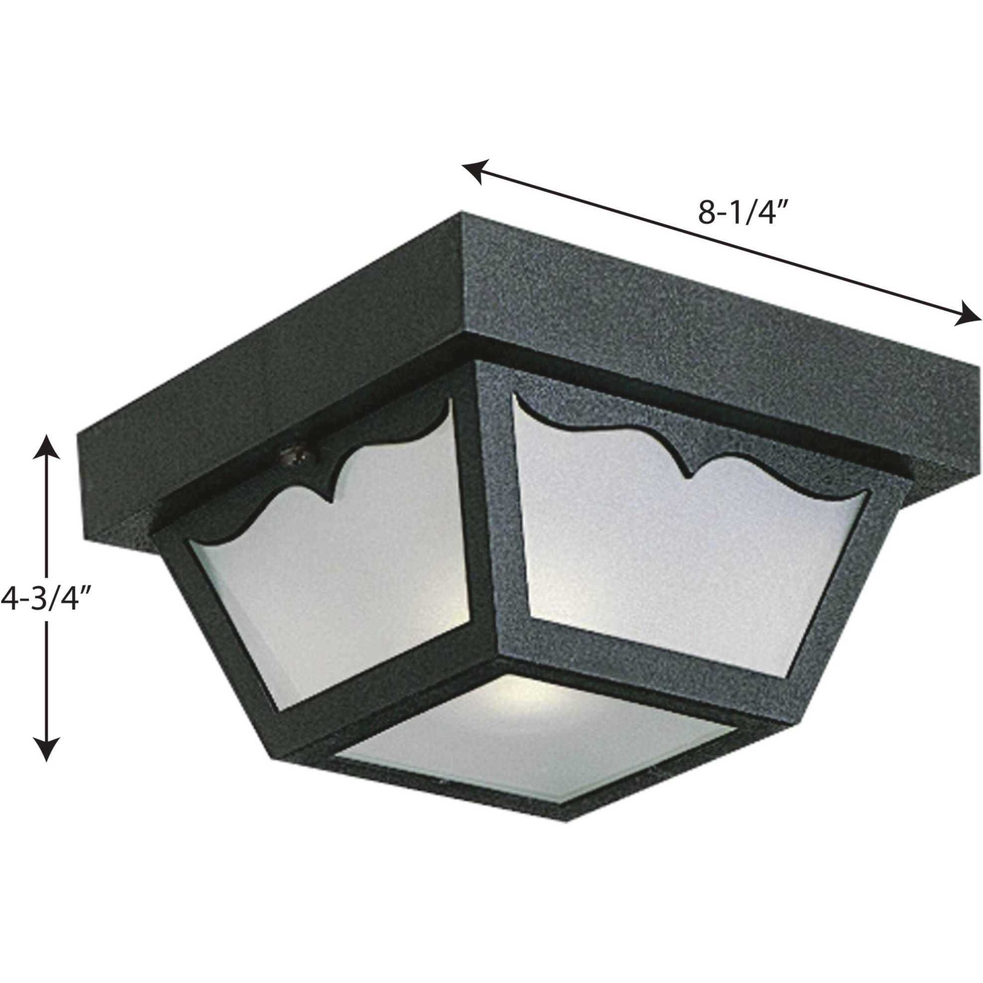 Progress Lighting P5744 31 Ceiling Mount Black Outdoor Light