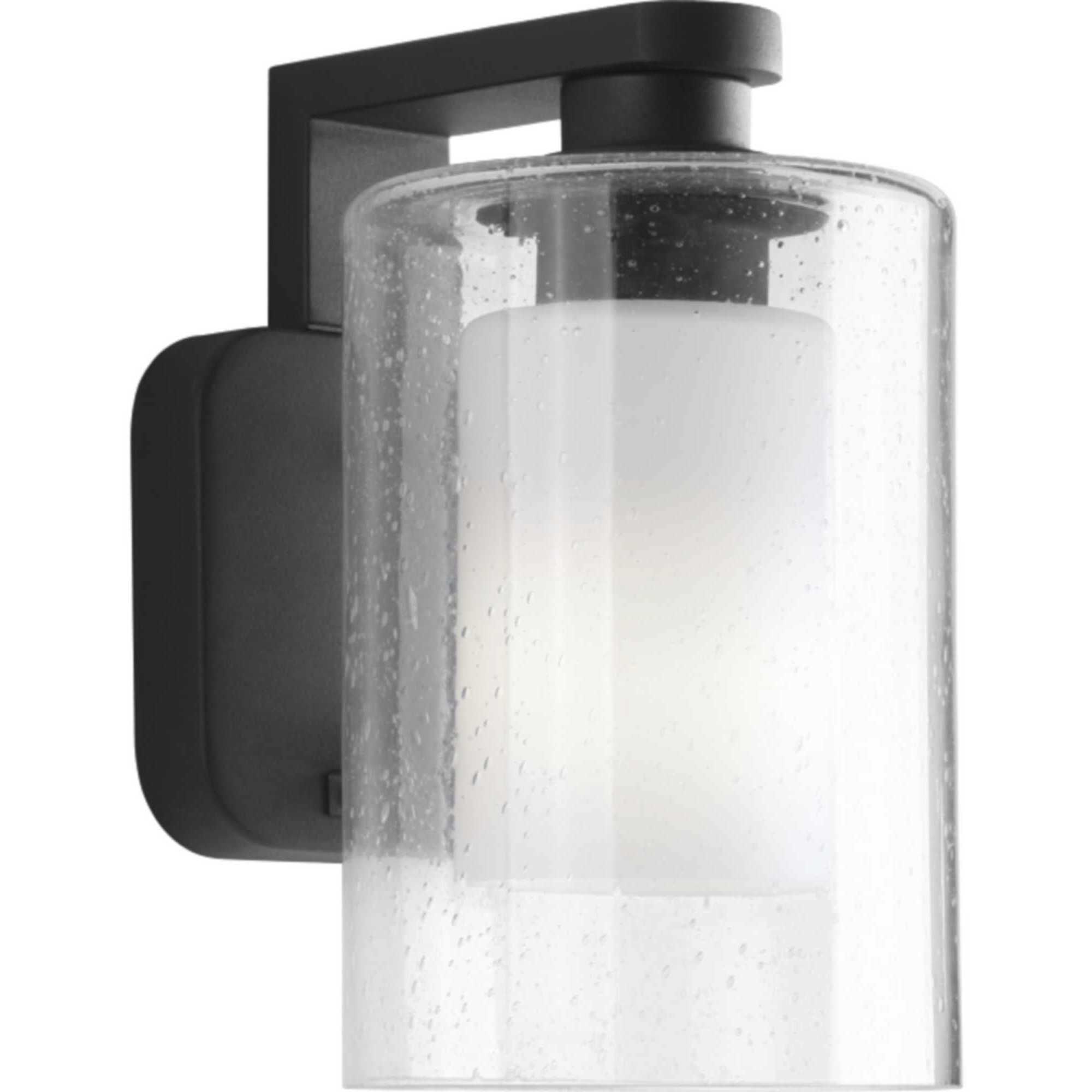 Compel 1 Light 10 inch Textured Black Outdoor Wall Lantern, Small