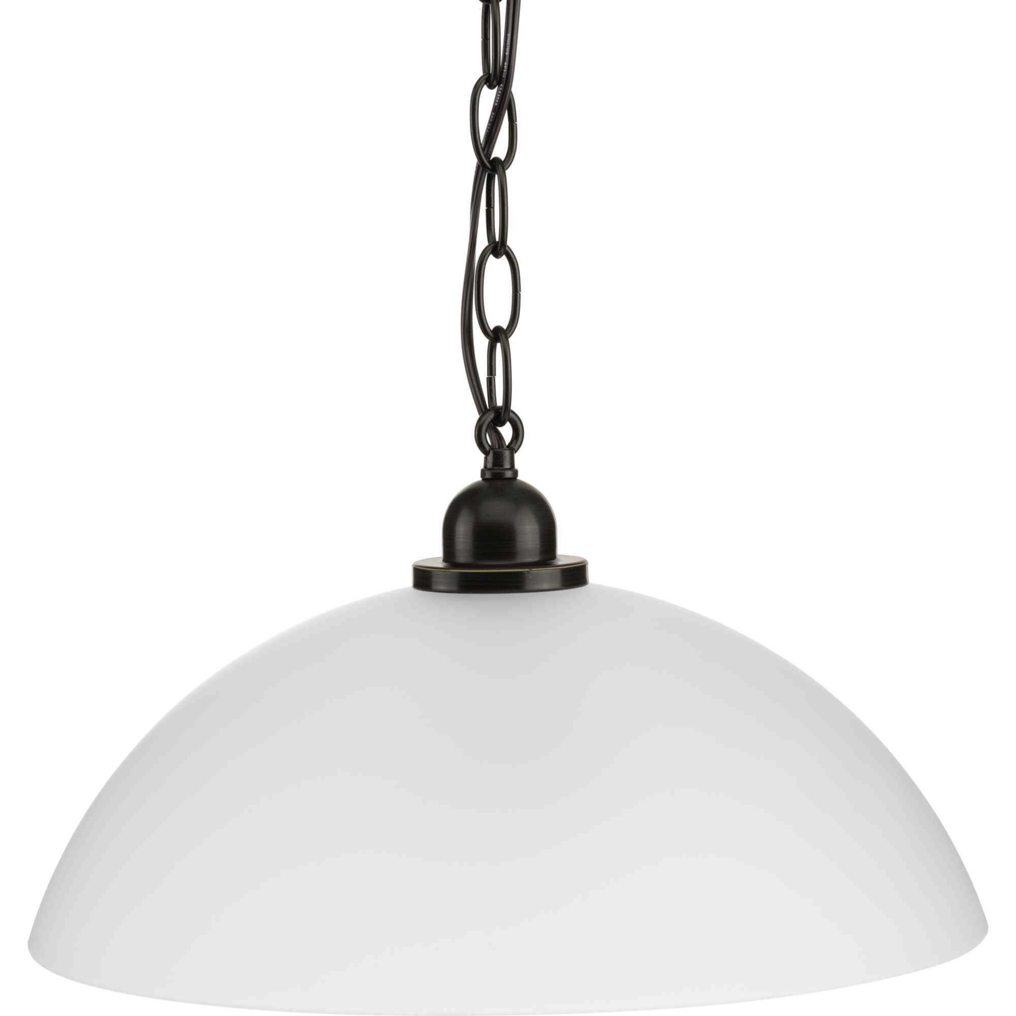 Classic Dome 1 Light 15 inch Antique Bronze Pendant Ceiling Light