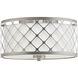 Mingle LED LED 11 inch Brushed Nickel Flush Mount Ceiling Light, Progress LED