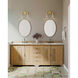 Hansford 2 Light 16 inch Vintage Brass Bath Vanity Wall Light