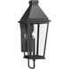 Richmond Hill 1 Light 23.5 inch Textured Black Outdoor Wall Lantern, Design Series