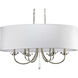 Nisse 6 Light 36 inch Polished Nickel Chandelier Ceiling Light