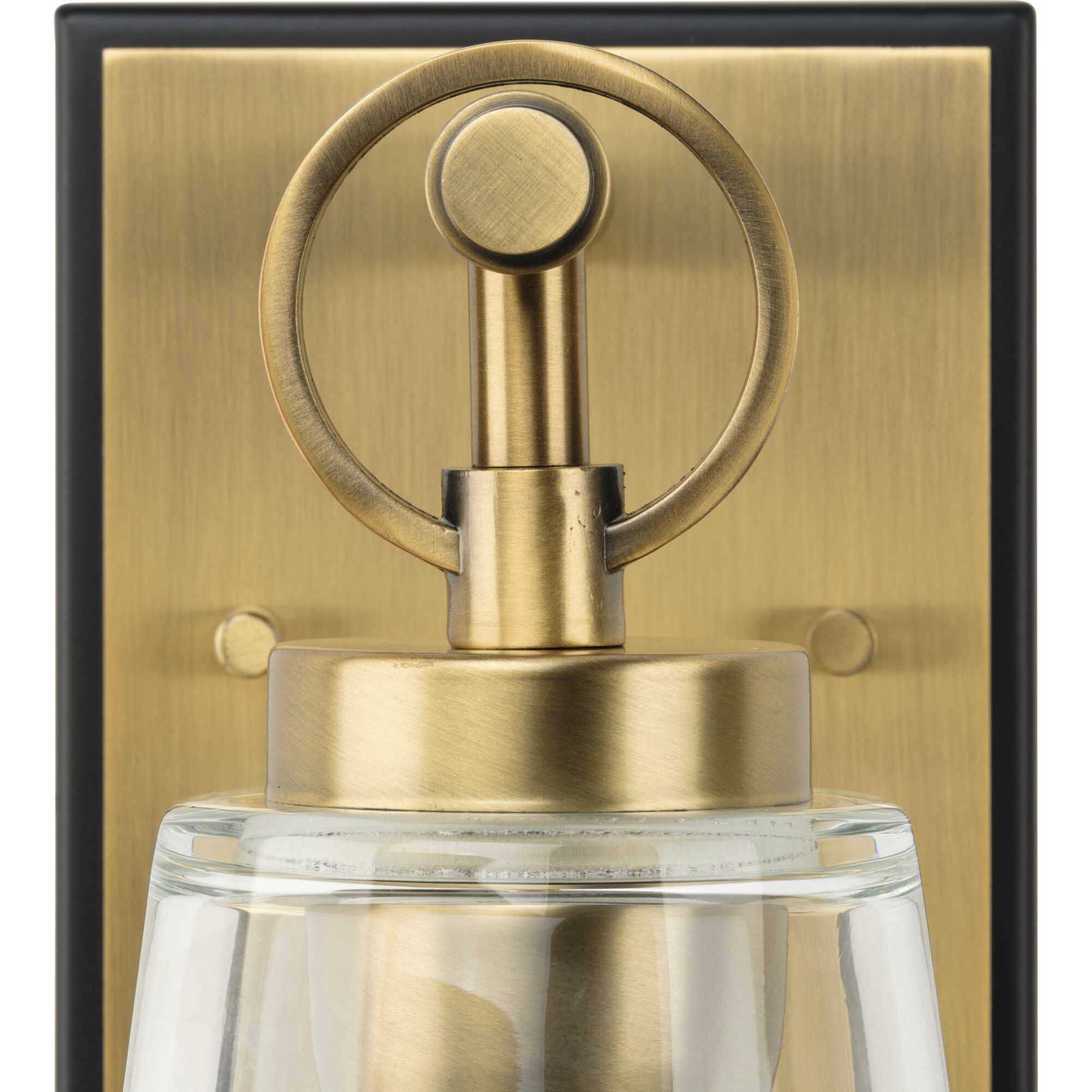 Cassell 1 Light 4.75 inch Vintage Brass Bathroom Vanity Light Wall Light