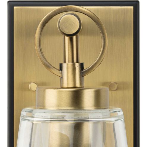 Cassell 1 Light 4.75 inch Vintage Brass Bathroom Vanity Light Wall Light