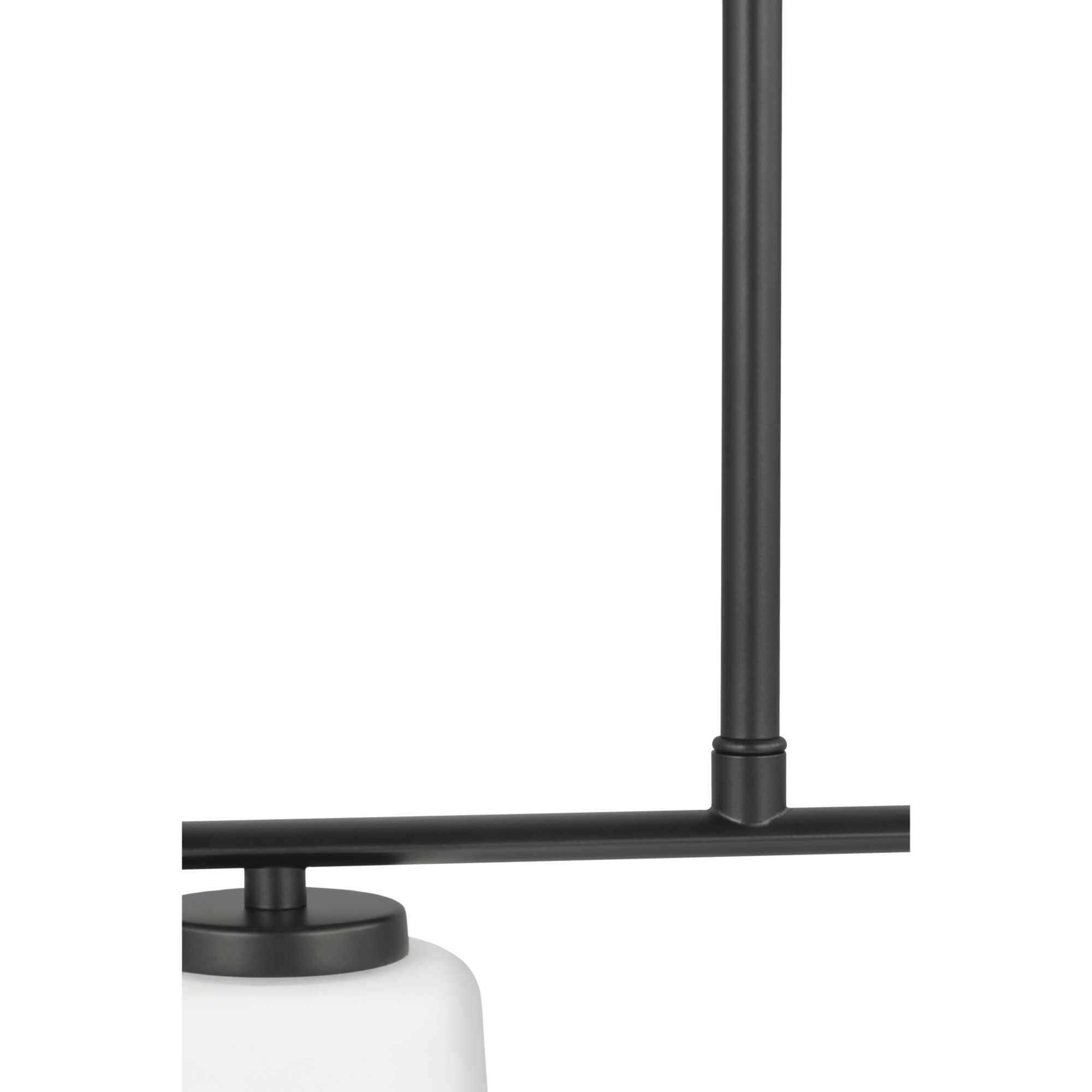 Adley 3 Light 26 inch Matte Black Linear Chandelier Ceiling Light