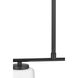 Adley 3 Light 26 inch Matte Black Linear Chandelier Ceiling Light