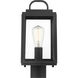Grandbury 1 Light 16 inch Textured Black Outdoor Post Lantern, with DURASHIELD