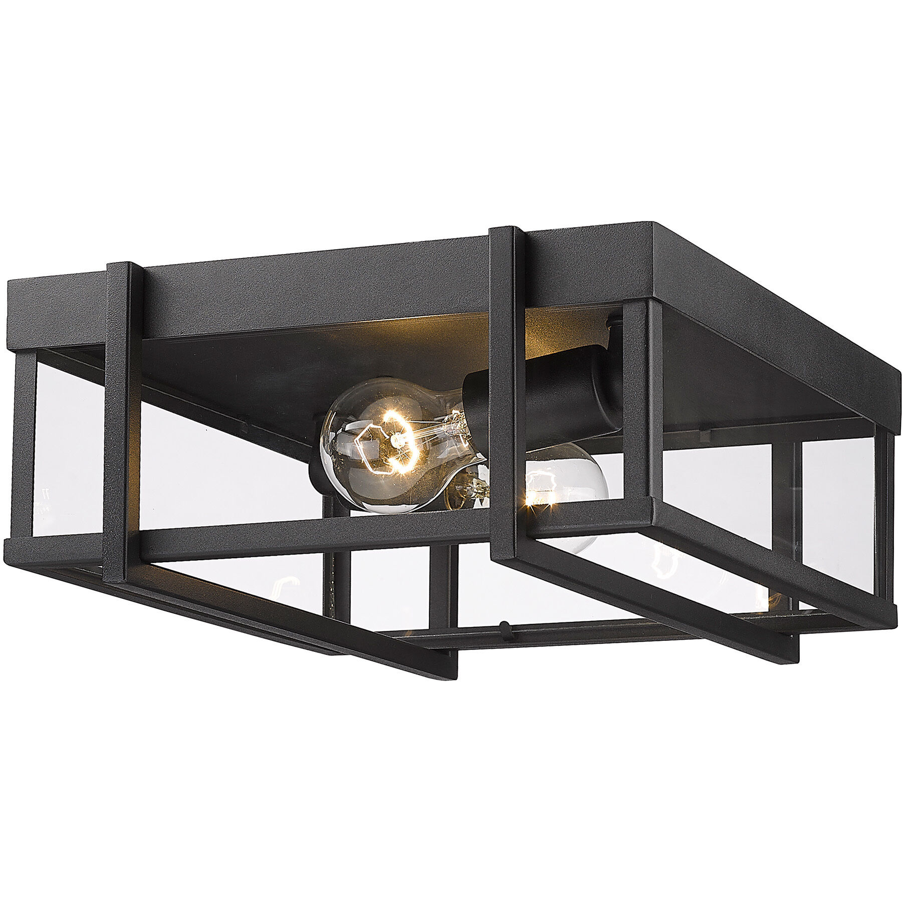 Tribeca 2 Light 5.5 inch Natural Black Outdoor Ceiling