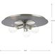 Trimble 3 Light 18 inch Brushed Nickel Flush Mount Ceiling Light in Burnished Nickel, Design Series