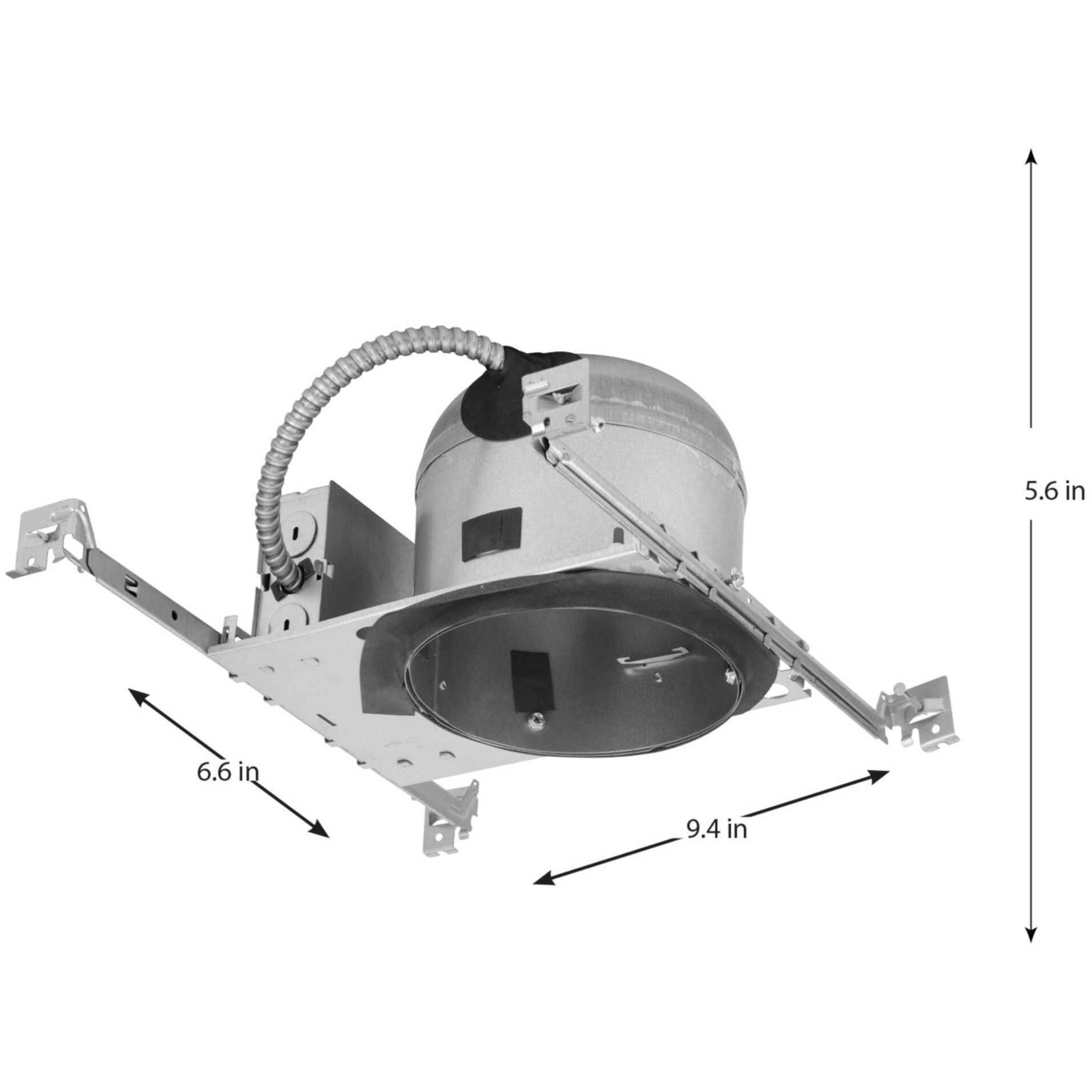 6in Shallow Recessed Housing PAR-30SN Unfinished Recessed Can in New Construction