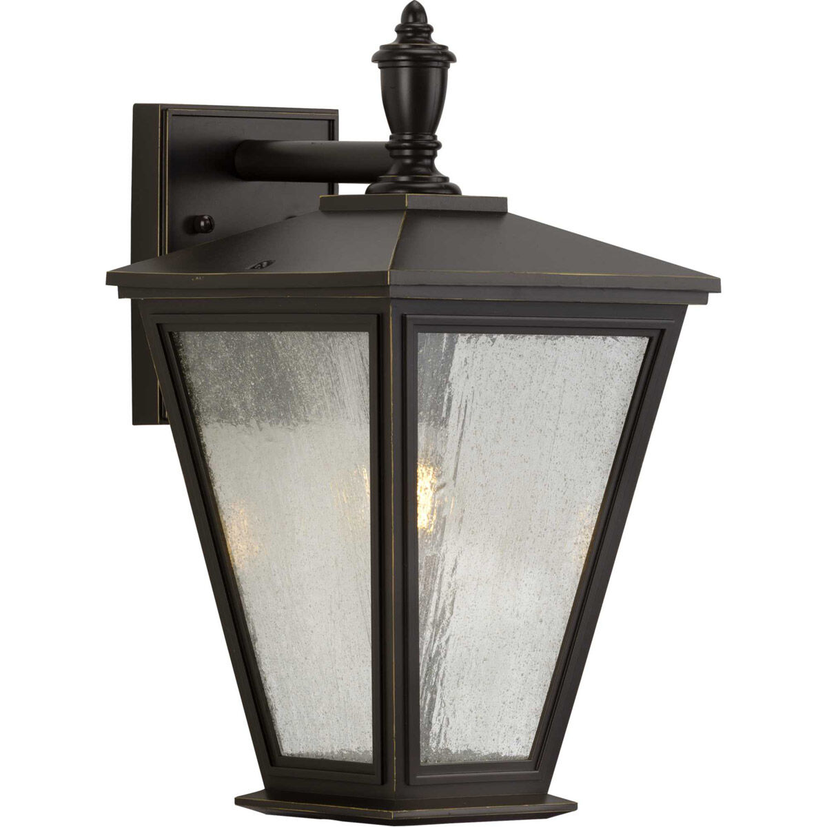 Cardiff Outdoor Wall Lantern in Antique Bronze, with DURASHIELD, Medium