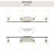 Reines 4 Light 31.75 inch Brushed Nickel Bath Vanity Wall Light
