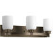 Orbitz 3 Light 21.75 inch Antique Bronze Bath Vanity Wall Light