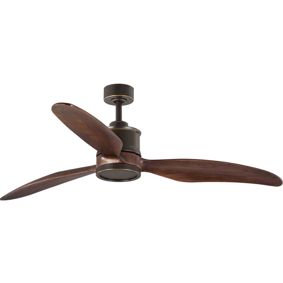 Farris 60 inch Oil Rubbed Bronze with Walnut Blades Ceiling Fan, Progress LED