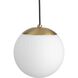 Atwell 1 Light 10 inch Brushed Bronze Pendant Ceiling Light, Medium
