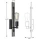 Hemsworth 1 Light 5 inch Textured Black Wall Bracket Wall Light