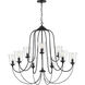 Bowman 9 Light 37 inch Matte Black Chandelier Ceiling Light