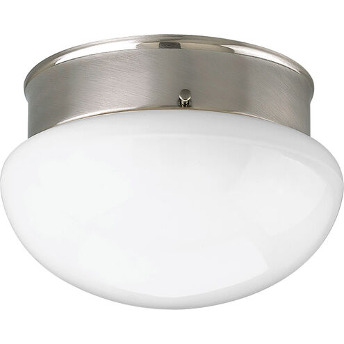 Fitter 1 Light 7 inch Brushed Nickel Flush Mount Ceiling Light in Bulbs Included