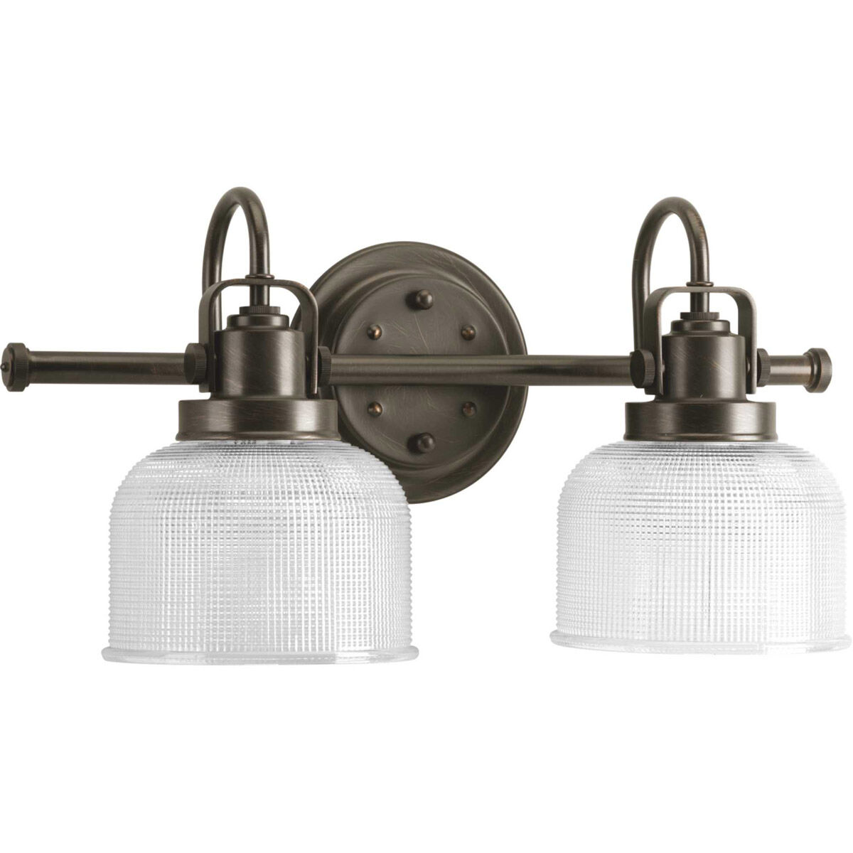 Progress P2991 74 Archie 2 Light 17 inch Venetian Bronze Bath Vanity Wall Light