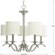 Inspire 5 Light 23 inch Brushed Nickel Chandelier Ceiling Light