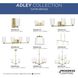 Adley 9 Light 28 inch Satin Brass Chandelier Ceiling Light
