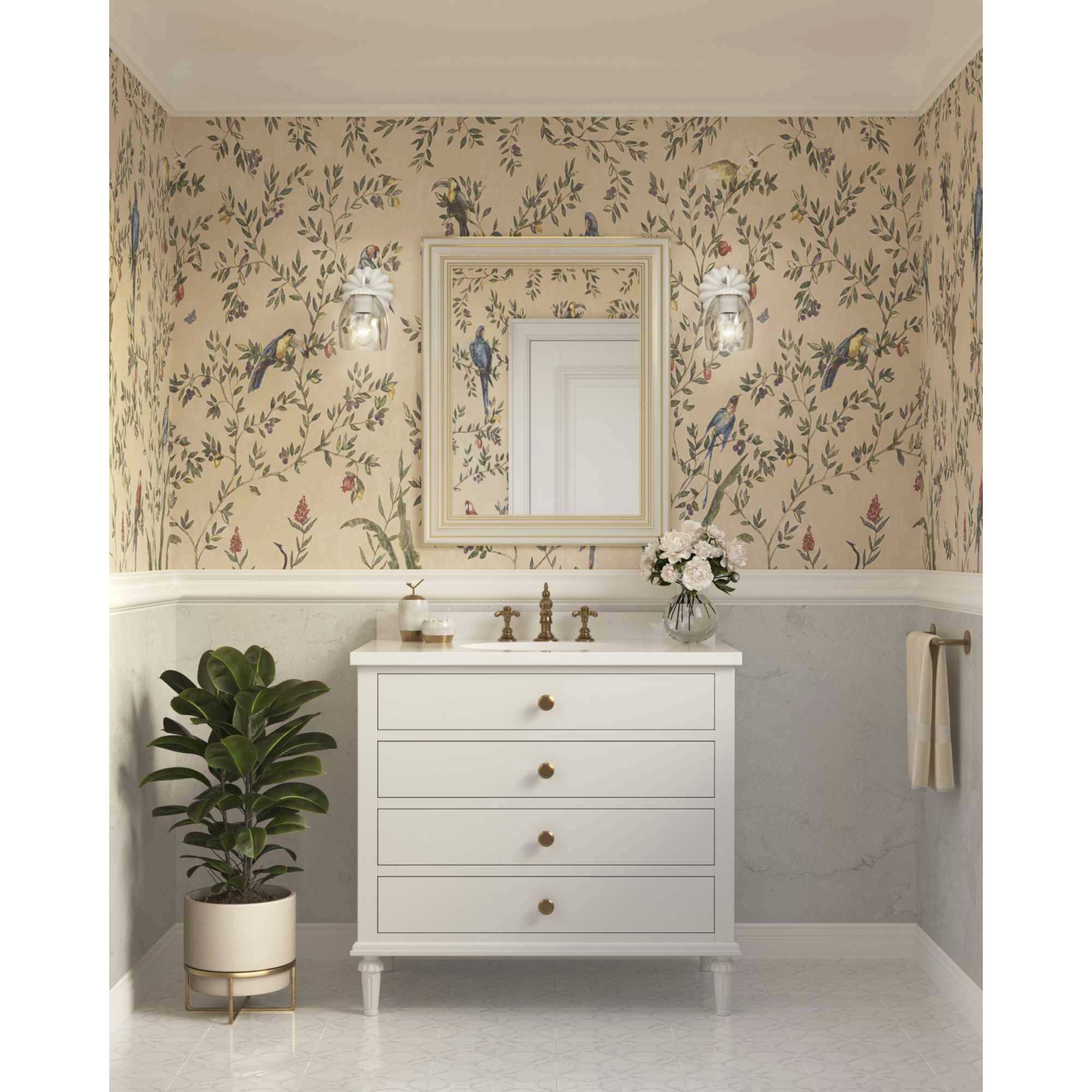 Floral vanity light 2025