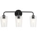 Celino 3 Light 23.25 inch Black Vanity Light Wall Light