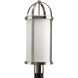 Greetings 1 Light 23 inch Brushed Nickel Outdoor Post Lantern