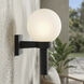 Acrylic Globe Outdoor Wall Lantern