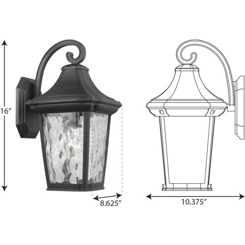 Marquette Line Voltage Black 1-Light 4 in. x 4 in. Deck Post Light Lantern Marquette Line Voltage Black 1-Light 4 in. x 4 in. Deck Post Light Lantern