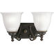 Renovations 2 Light 14 inch Forged Bronze Bath Vanity Wall Light