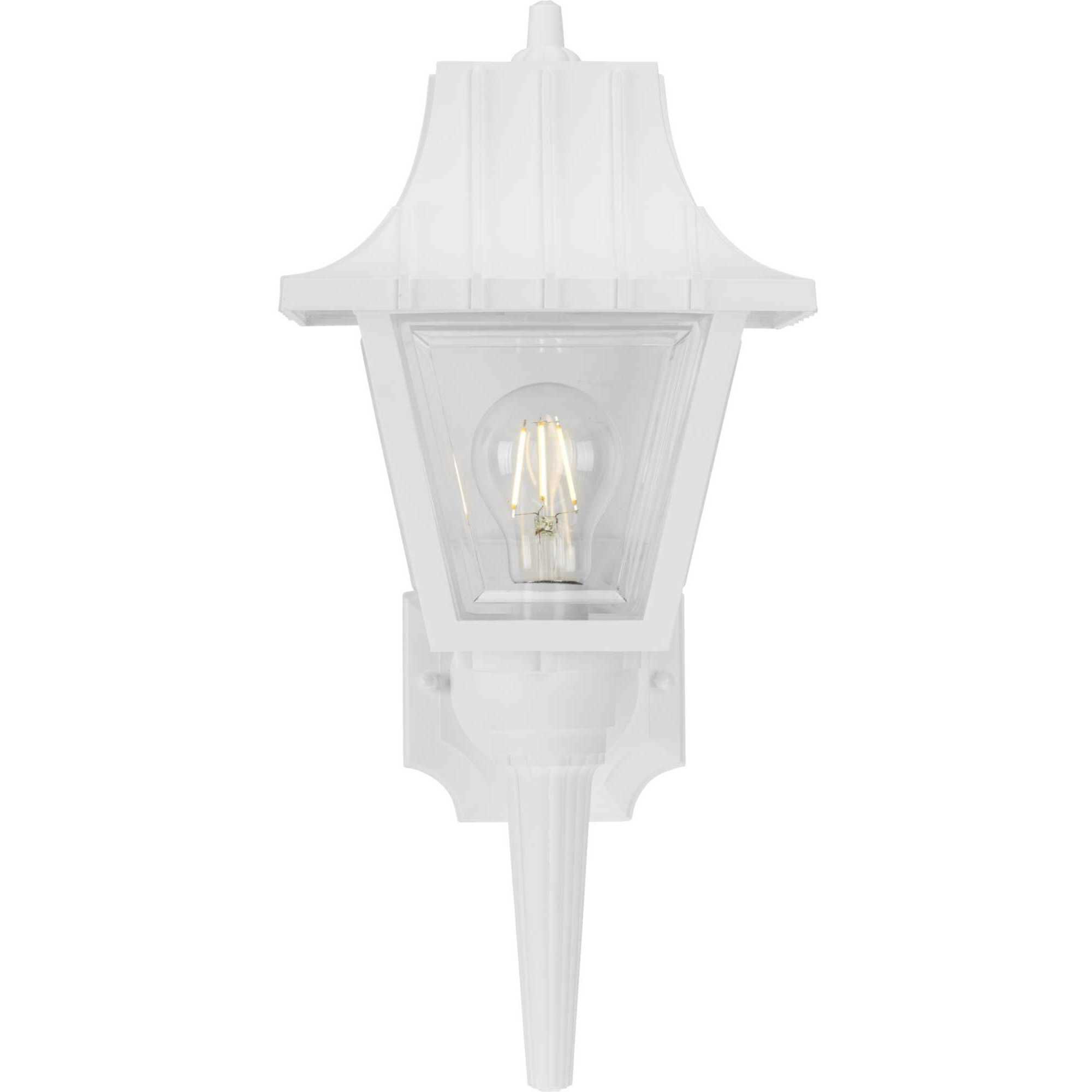 Mansard 1 Light 17 inch White Outdoor Wall Lantern