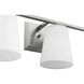 Vertex 3 Light 20.87 inch Brushed Nickel Bath Light Wall Light