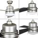 Trevina V 52 inch Painted Nickel with Silver/Matte Black Blades Ceiling Fan