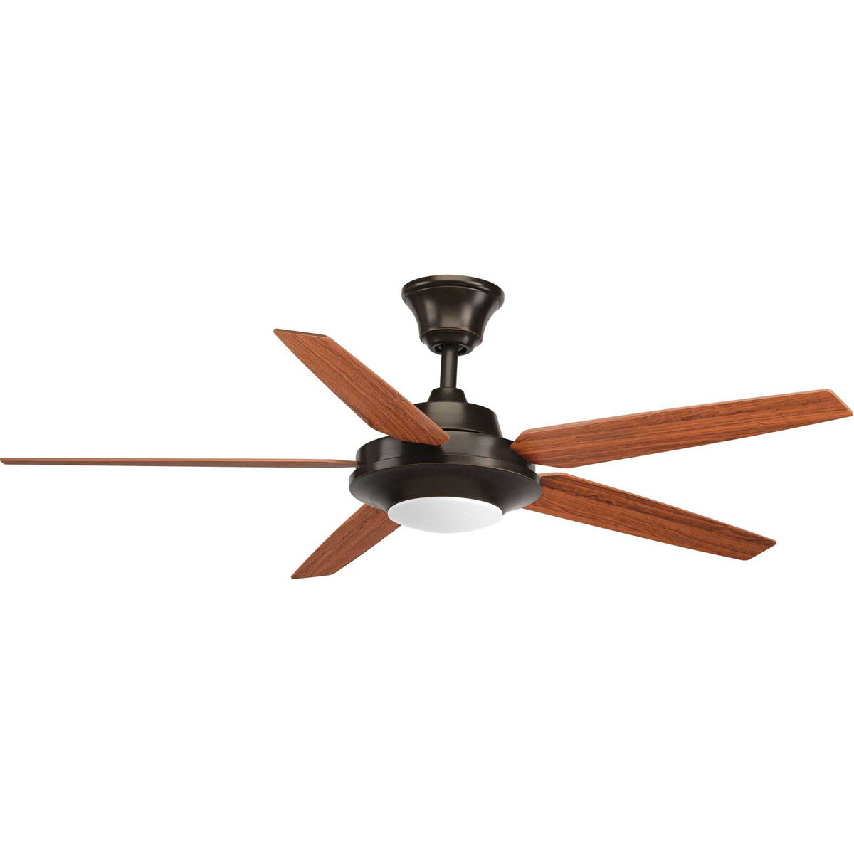 AirPro Signature Plus II 54 inch Antique Bronze with Medium Cherry/Classic Walnut Blades Ceiling Fan, Progress LED
