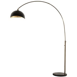 Luna Bella 92 inch 100.00 watt Weathered Brass and Black Arc Floor Lamp Portable Light