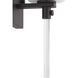 Lisbon 1 Light 5 inch Matte Black Bath Vanity Wall Light, Design Series