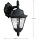 Westport 1 Light 13 inch Textured Black Outdoor Wall Lantern in Bulbs Not Included, Clear Seeded, Small