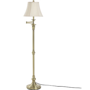 Signature 62 inch 100 watt Antique Brass Floor Lamp Portable Light