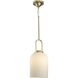 Stanza 1 Light 10.25 inch Brushed Gold Pendant Ceiling Light