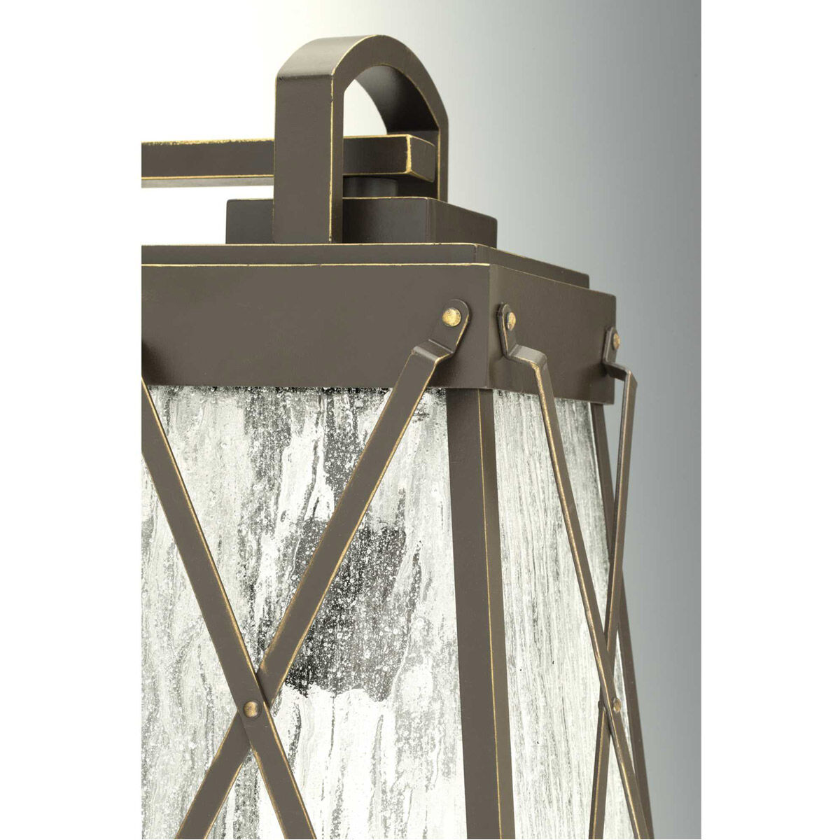 Creighton 1 Light 16 inch Antique Bronze Outdoor Wall Lantern, Medium, Design Series