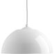 Dome LED LED 10 inch White Pendant Ceiling Light, Progress LED