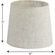 Accessory Shade Flax Linen Chandelier Shade