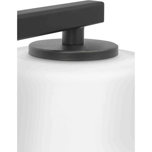 Vertex 3 Light 20.87 inch Matte Black Bath Light Wall Light